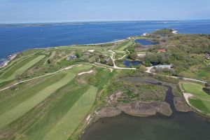 Fishers Island 12th Green Aerial